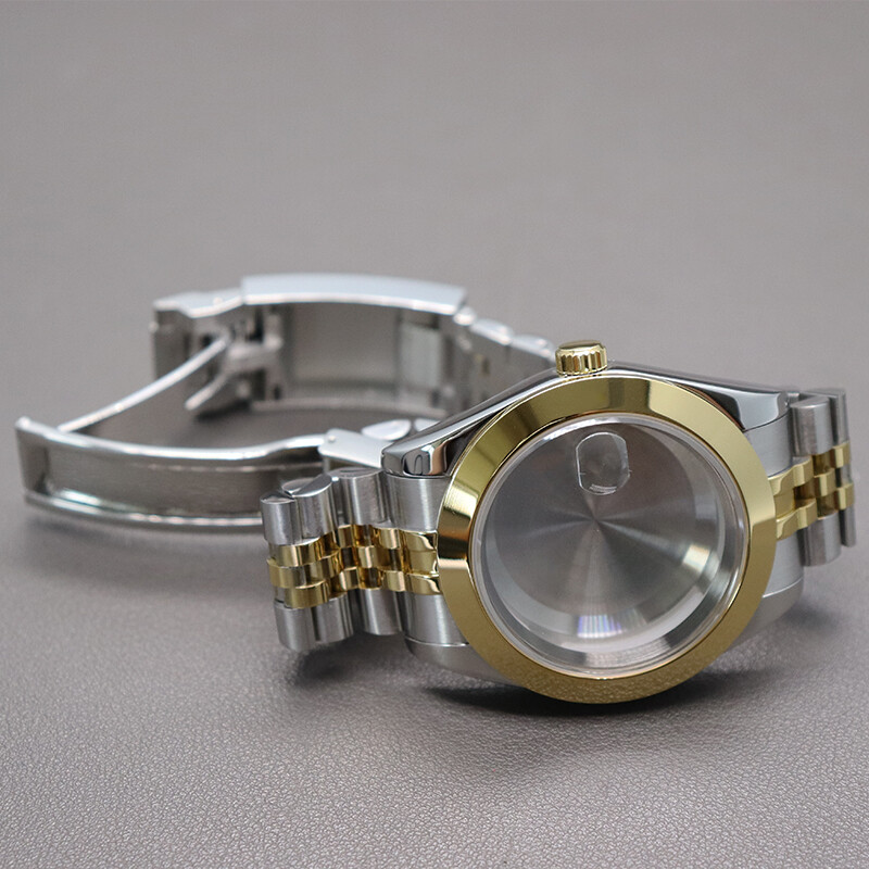 36mm 40mm Inclined Bezel Watch Case+Stainless Bracelet For Seiko Nh35 NH36 8215