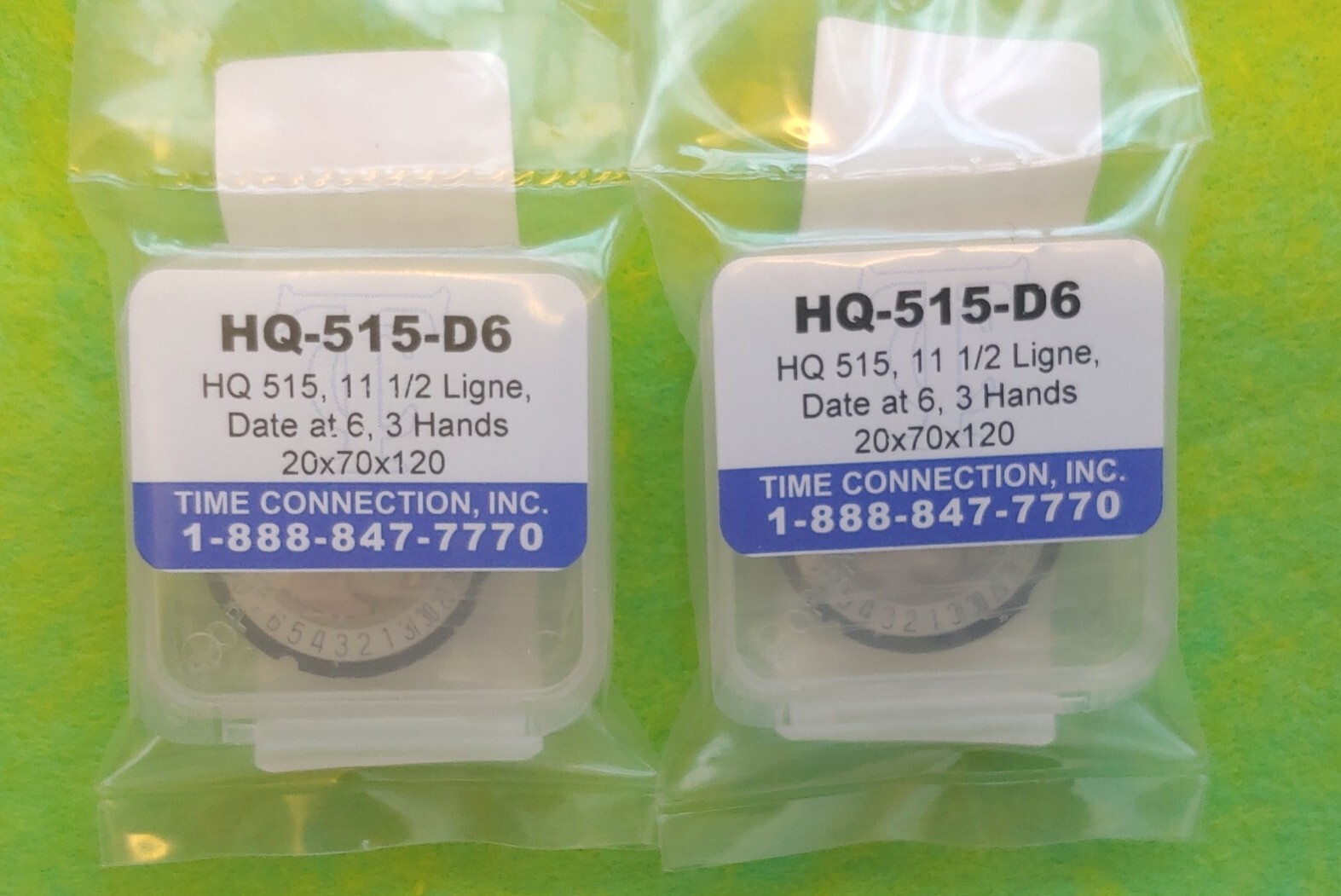 Ronda Harley M515 Date@6 NOS Movement. Sealed Packaging. Guaranteed to Function