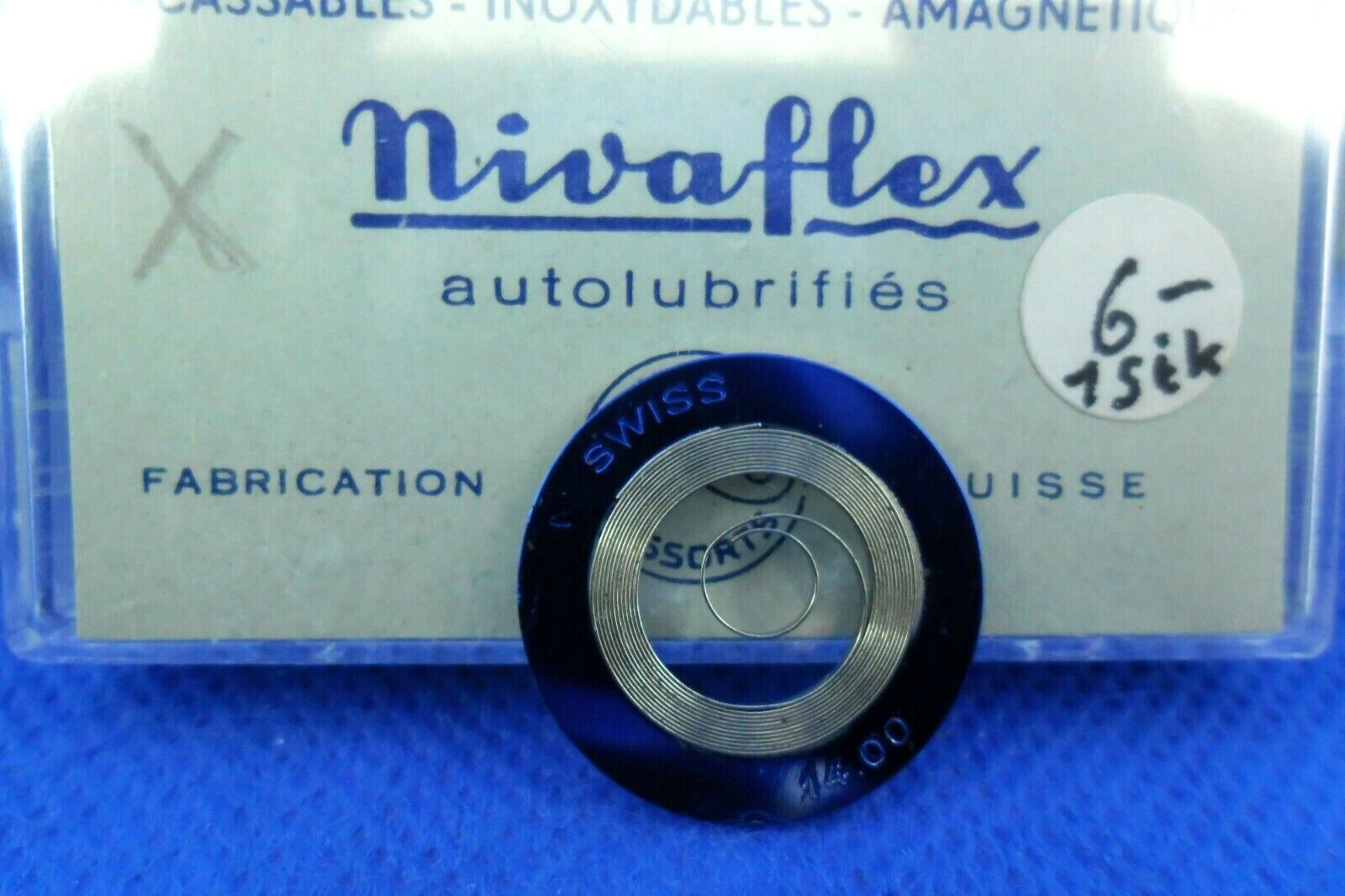 VINTAGE Spring Barillet Mainspring Elevator Spring 2348 NIVAFLEX 0.90x.165x460x14