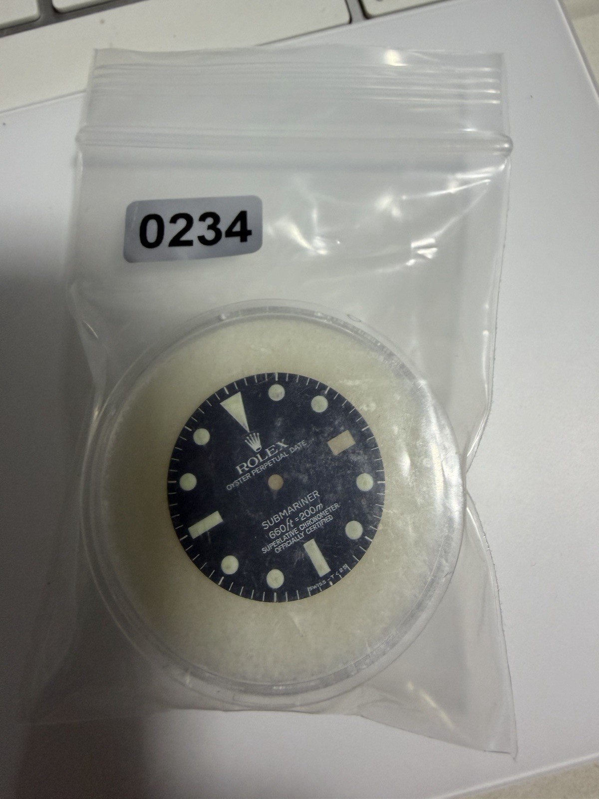 Rolex Matte Tritium Submariner 1680 Service Dial Cal 1570