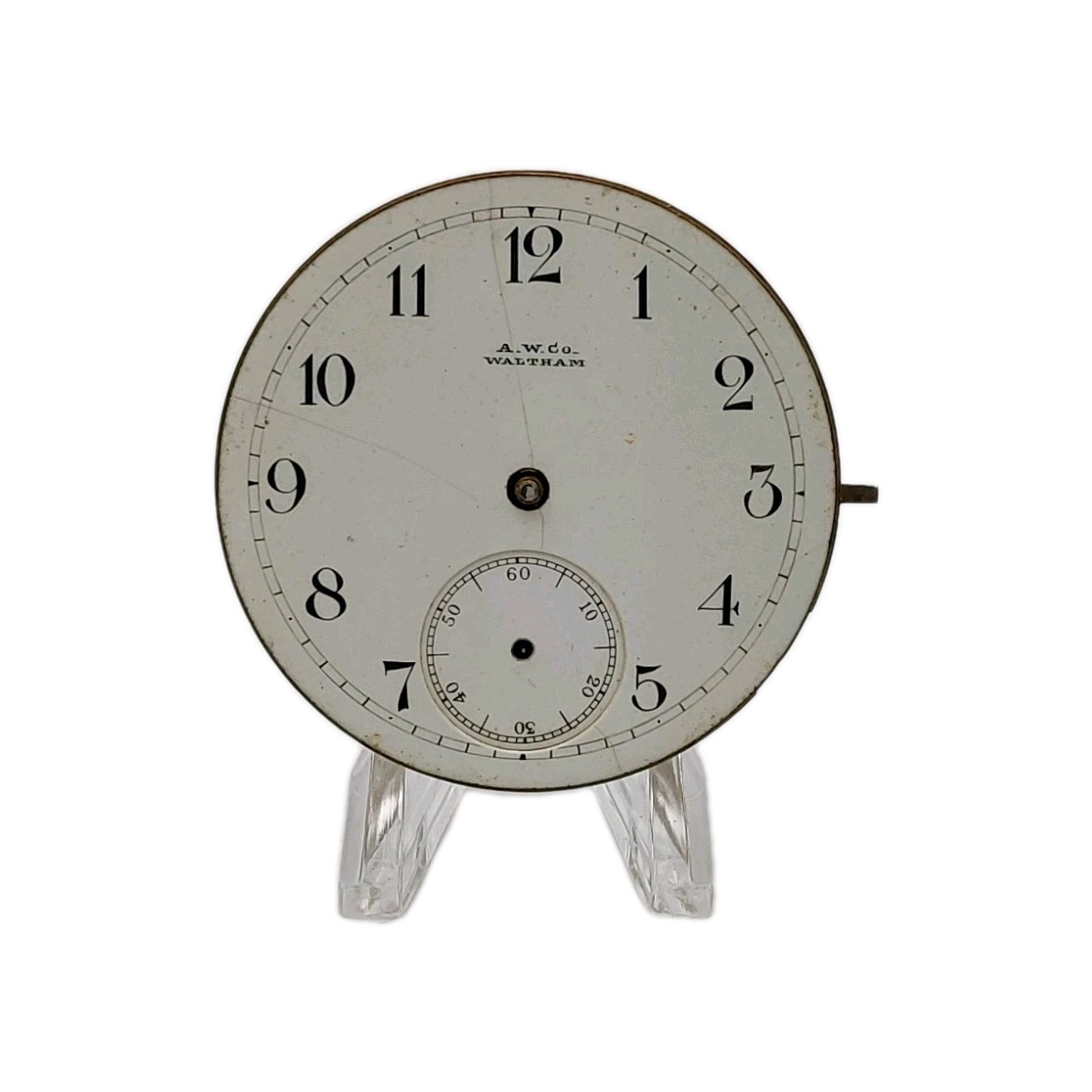 Waltham Royal 16s Movement Sunk Enamel Dial Pocket Watch Parts 362