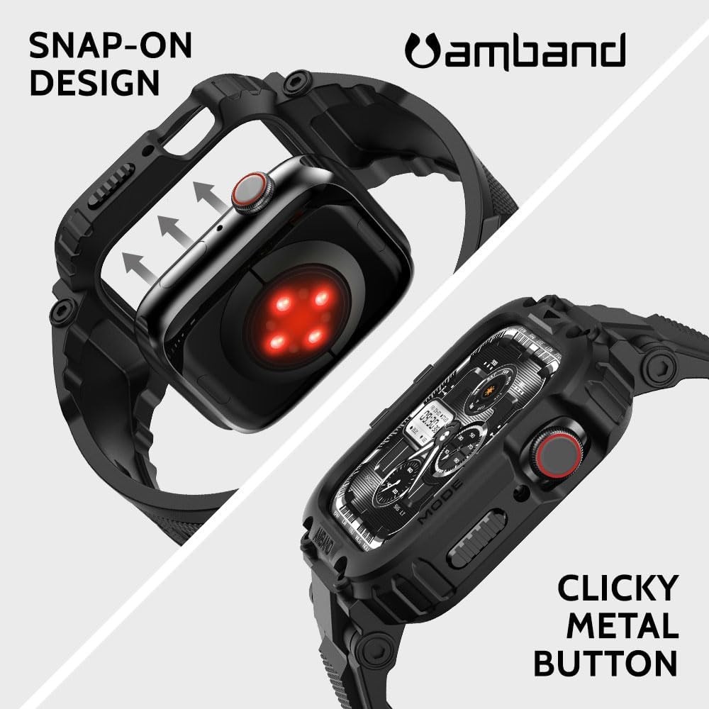 amBand M1 Sport Case Band for Apple Watch Ultra 3/2/1 & SE 3/2/1 & Series 11 10