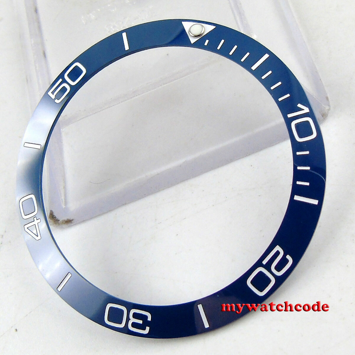 38mm navy blue ceramic bezel insert for 40mm Bliger Parnis SUB model mens watch