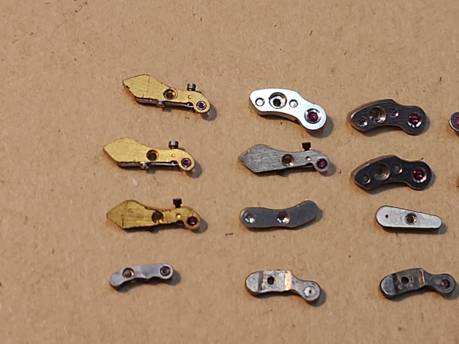 Lot Of Mixed Wristwatch Bridges Movement Parts Spares Repairs