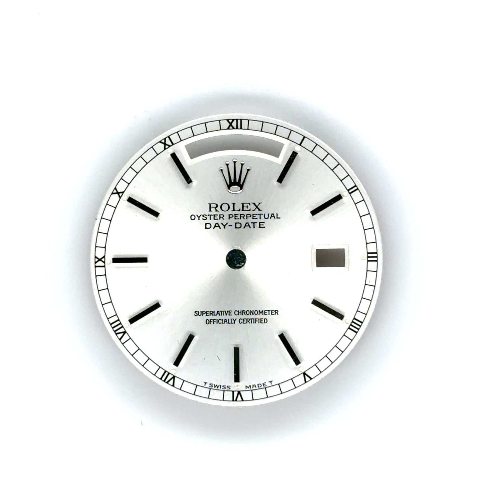 Rolex President Day-Date 36mm Silver Stick Dial For Model 18038