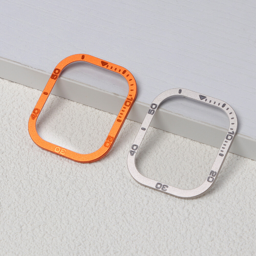 Metal Bumper+Tempered Glass For Apple Watch Ultra49mm Screen Protector Full Film
