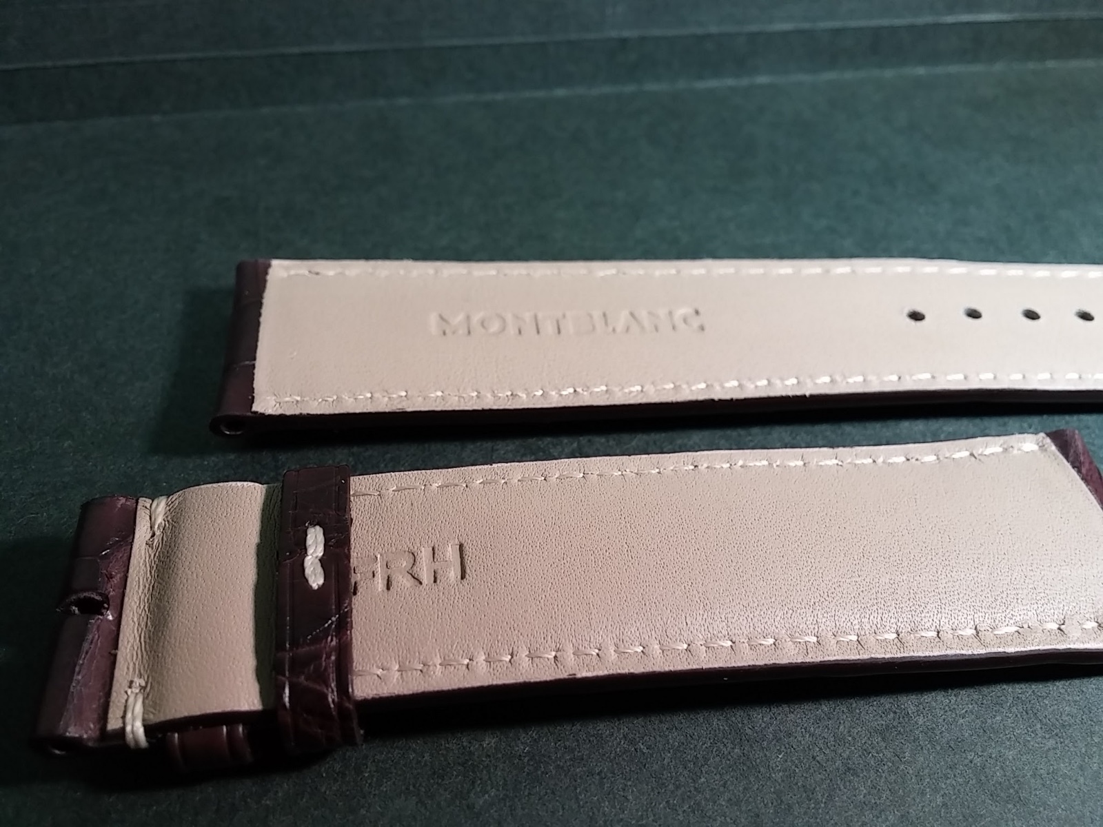 Montblanc Dark Brown Alligator Watch Band, 21/18mm, Genuine, new