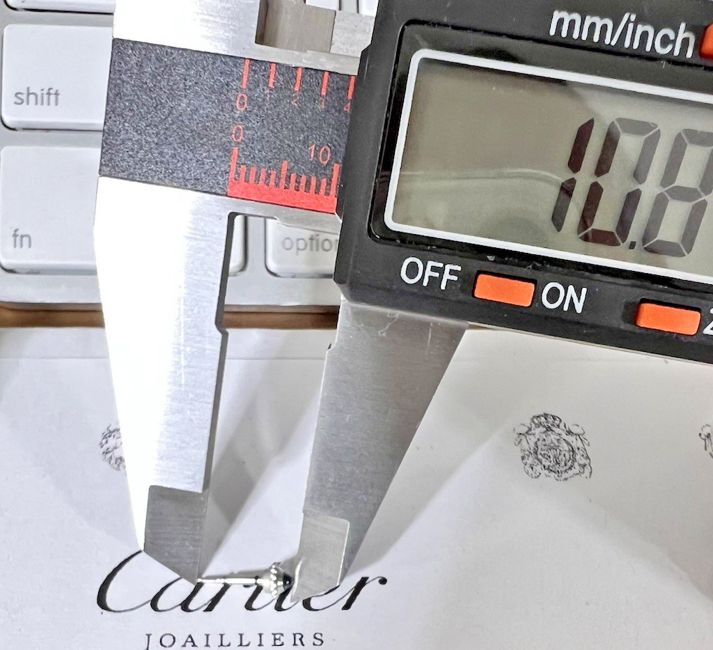 Cartier Watch Crown Must Etc WOMEN’S 18k WHITE Gold 3.80mm Complete Swiss Made