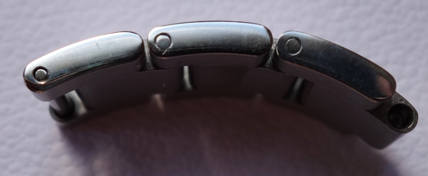 ROLEX SPARE LINKS X 3 LATEST SOLID TYPE 15.3 mm SUBMARINER ETC – CAN SPLIT