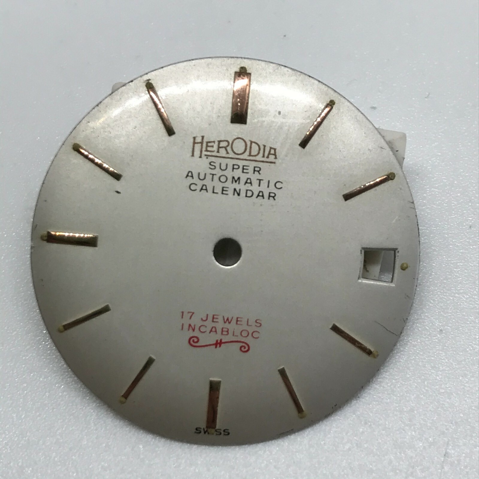 Herodia vintage dial 28mm PARTS REPAIRS swiss made
