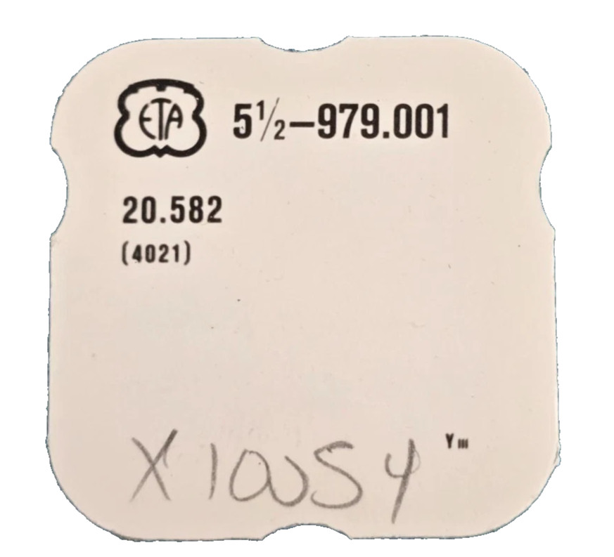 Omega 1375 1455 Longines 153.2 153.6 ETA 979.001 STATOR watch part #X/10054 4021