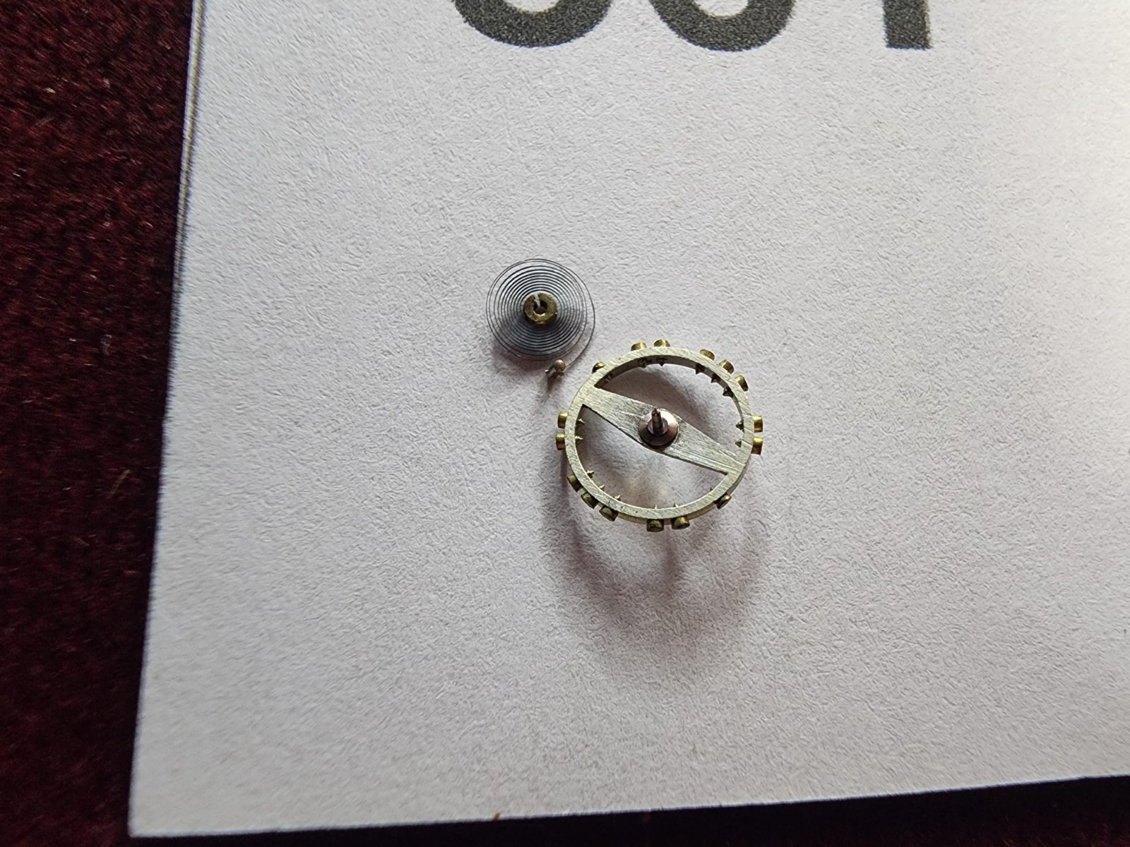 Vintage AS 721N Balance Wheel & Hairspring – Cal. 5-976 / 11½–1580 – Pre-Owned U