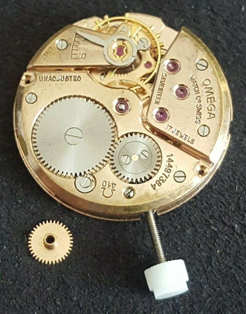 Omega Movement Caliber 410, 17 Jewels, Hour Wheel Height 1.50mm