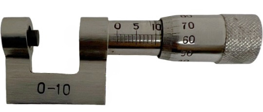 Mini Micrometer 0-10mm Small Gauge Micrometer Pocket Size Metric