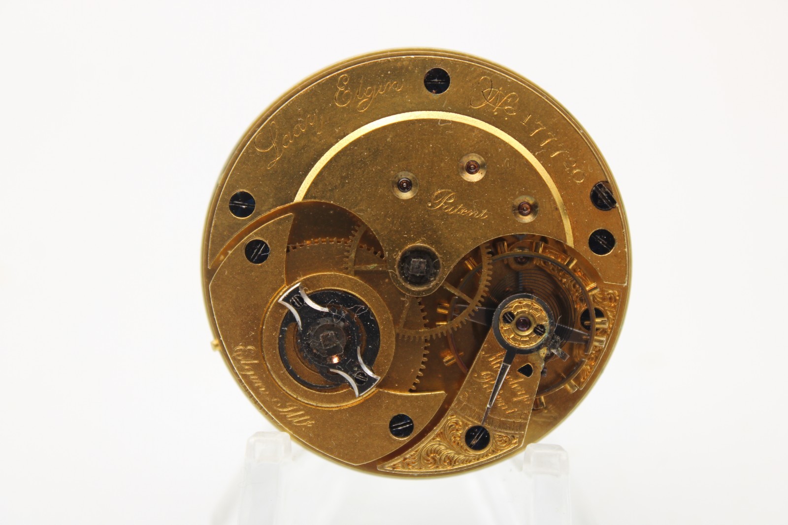 1871 LADY ELGIN POCKET WATCH MOVEMENT 177720 GRADE 29 10s 15j (JX)