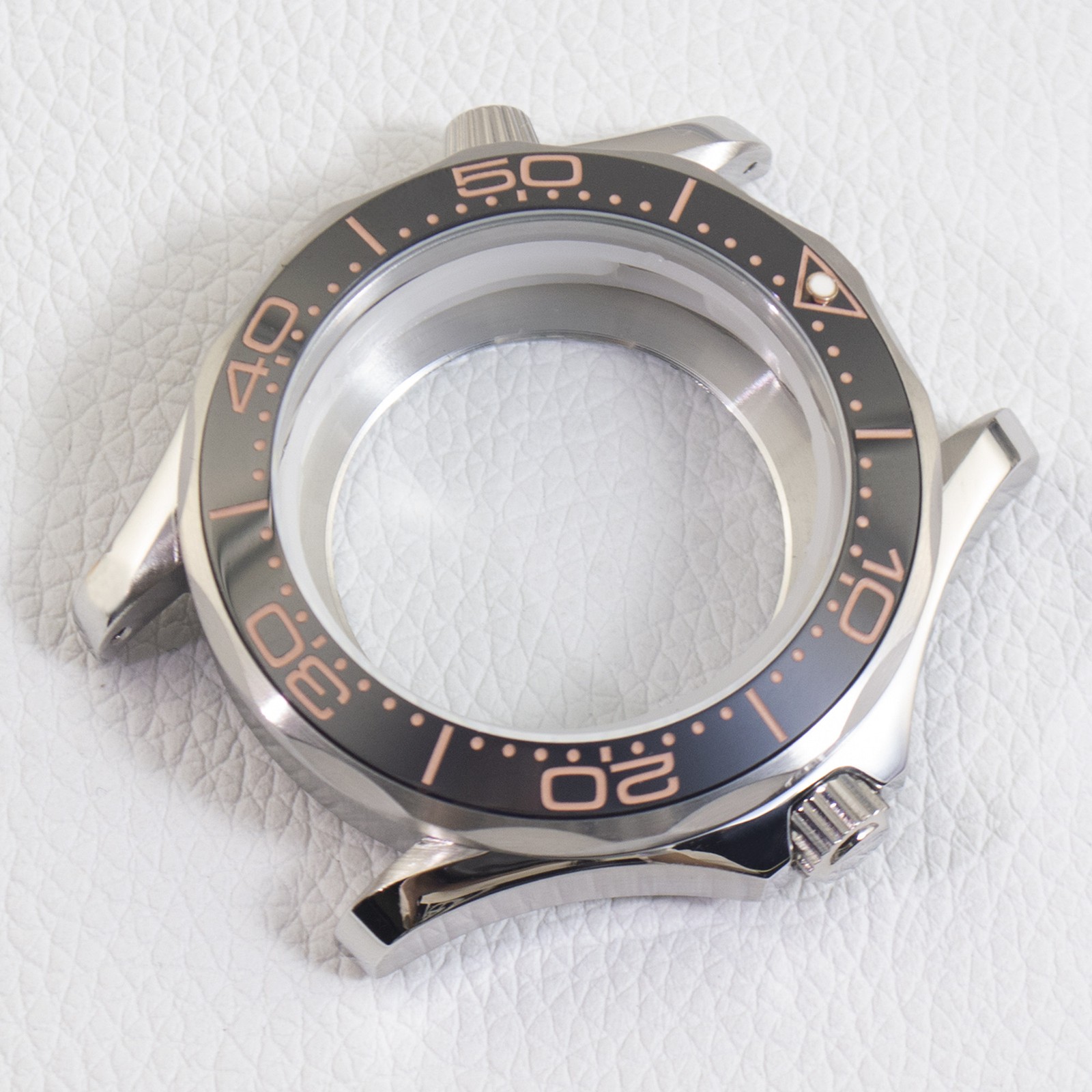 41mm Diver Stainless Steel Watch Case Sapphire Fit NH35 NH36 For Seamaster 300