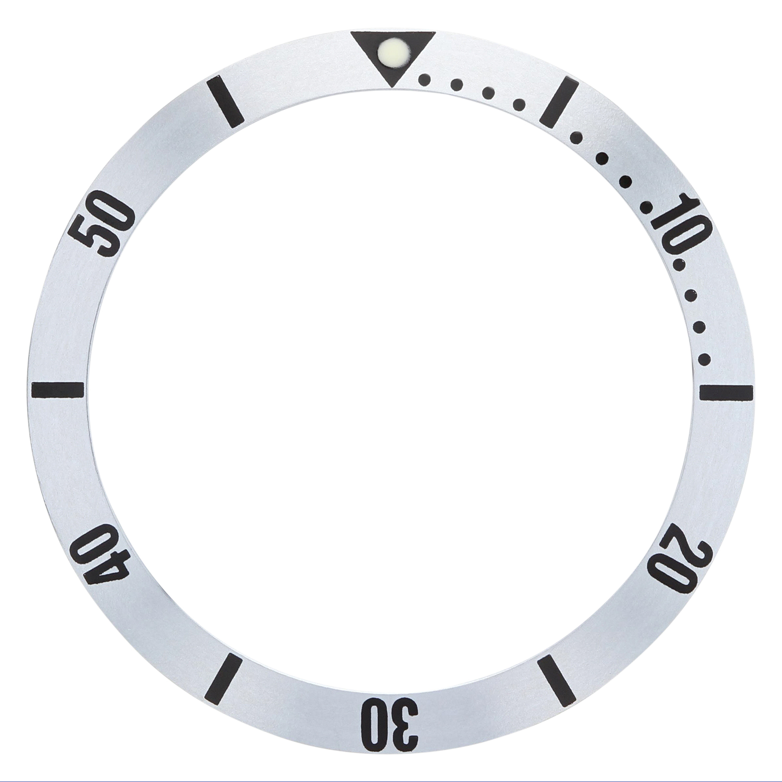 BEZEL INSERT FOR TAG HEUER PROFESSIONAL 2000 972.006 ,973.006, 974.006F SILVER