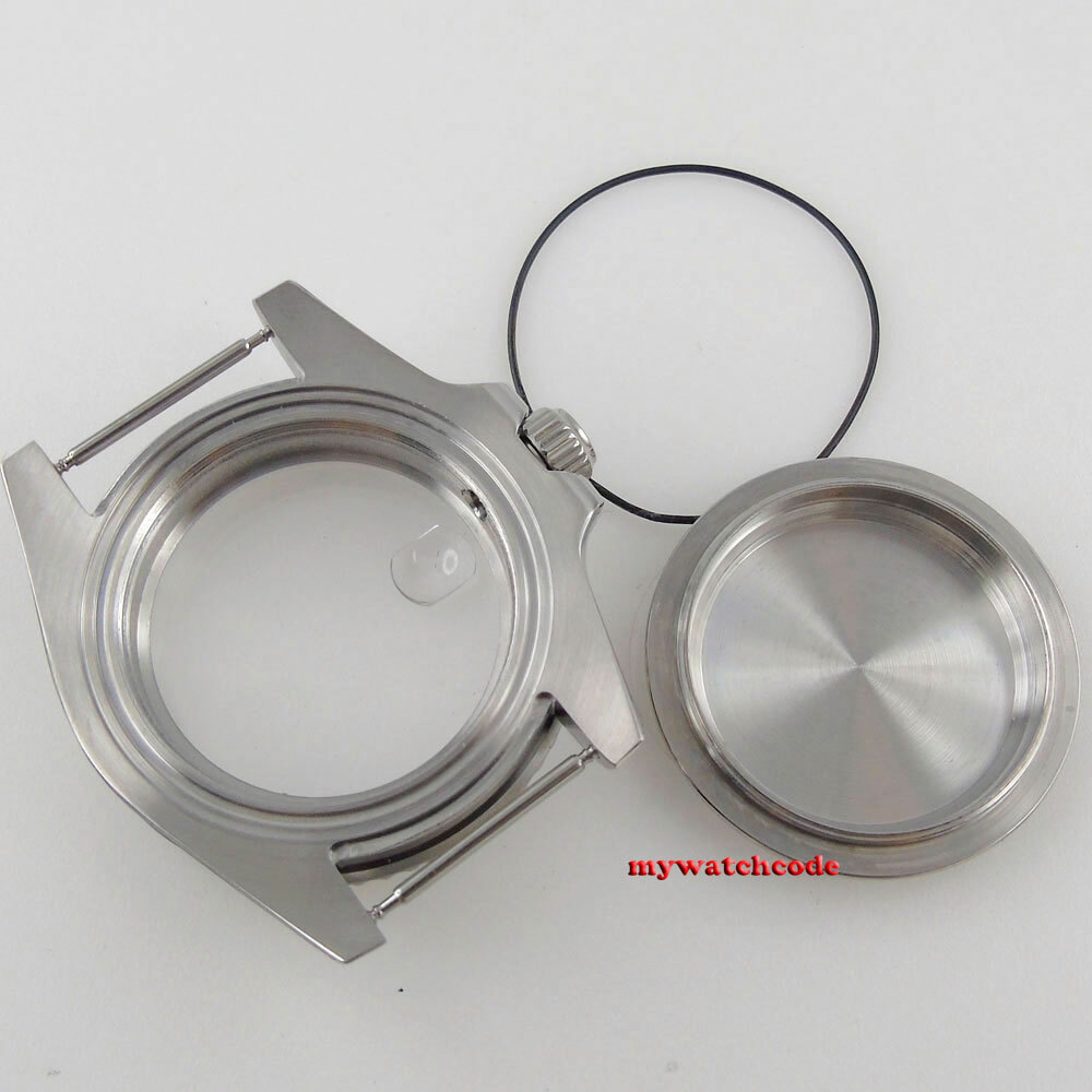 40mm Black Ceramic Bezel Sapphire Glass Watch Case fit NH35 NH36 2824 8215 2836