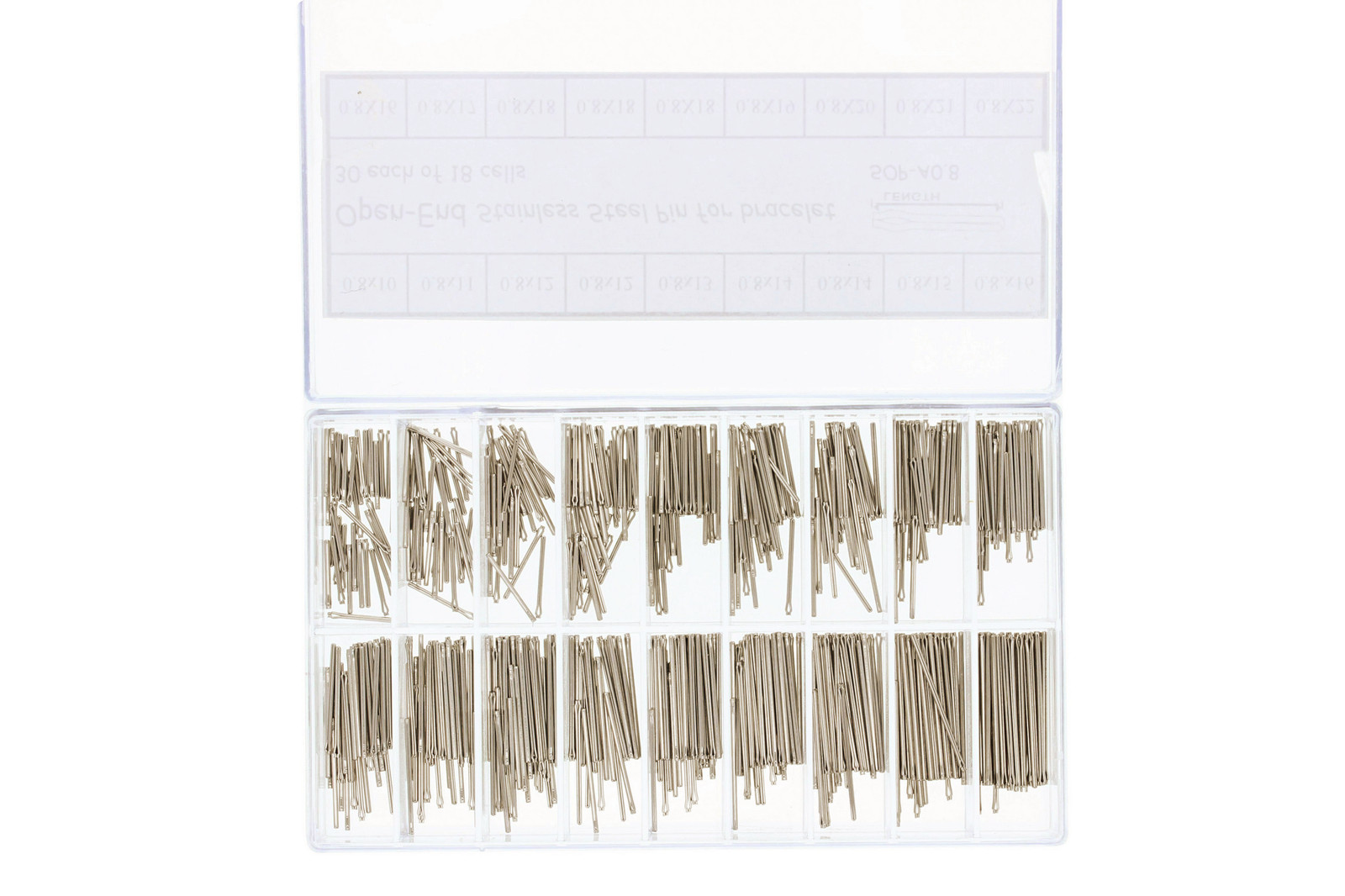 540 PCS 8-22MM COTTER PIN FOR WATCH BAND LINK ASSORTMENT STAINLESS STEEL