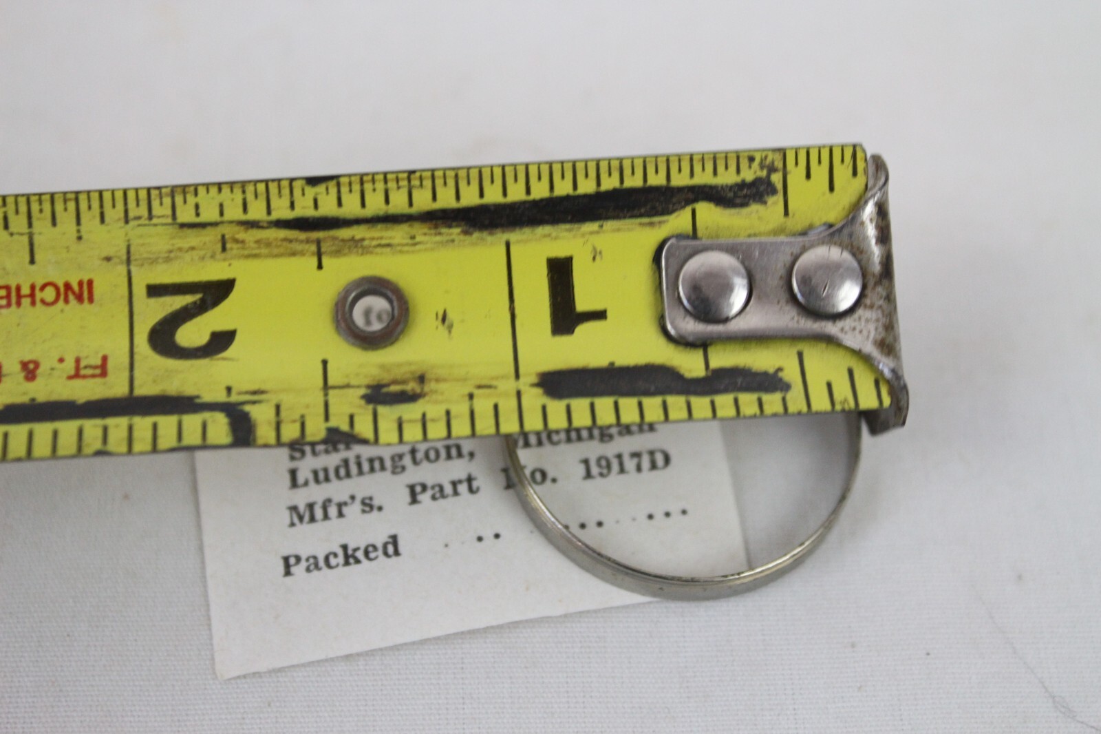New NOS Ring for Wrist Watch Part FO36-7197106 Star Watch 1917D Silver Tone