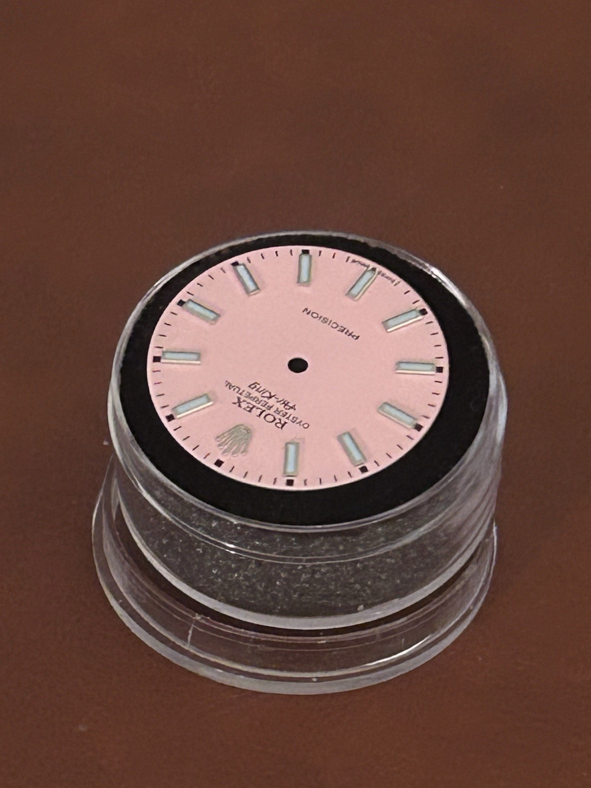 Rolex Air-King 34mm Watch Custom Pink Index Dial For 14000-14200-114200
