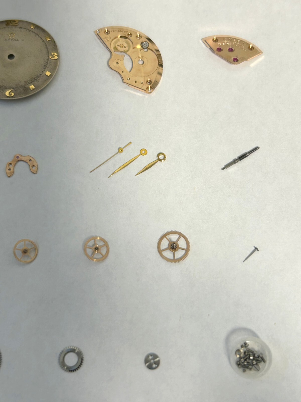 Omega Cal 370 Watch Movement Parts Dial Hands 28 28SC 360 371 372 28SC 360 361