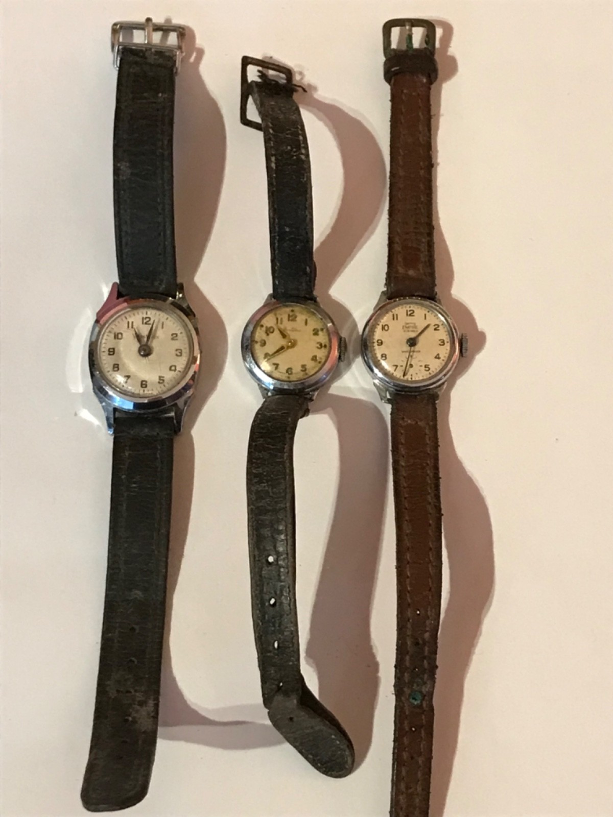 3 x Vintage Ladies Wrist Watches For Spares or Repair Smiths Bentima Westclox