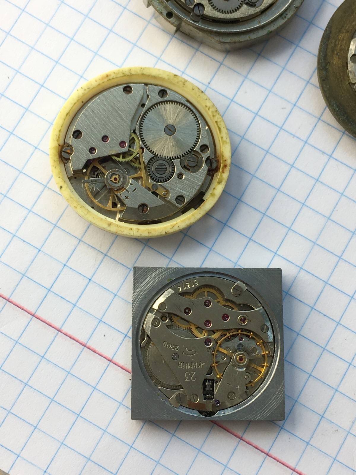 MOVEMENTS (12pcs) FOR MENS WRIST WATCH Slava Vostok Poljot USSR for parts