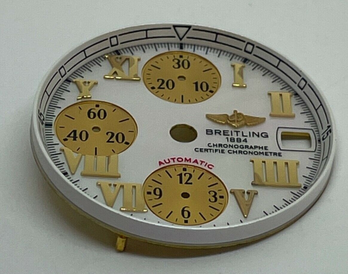 BREITLING 1884 MOTHER OF PEARL DIAL / Chrono Cockpit Automatic Pilot / 28mm