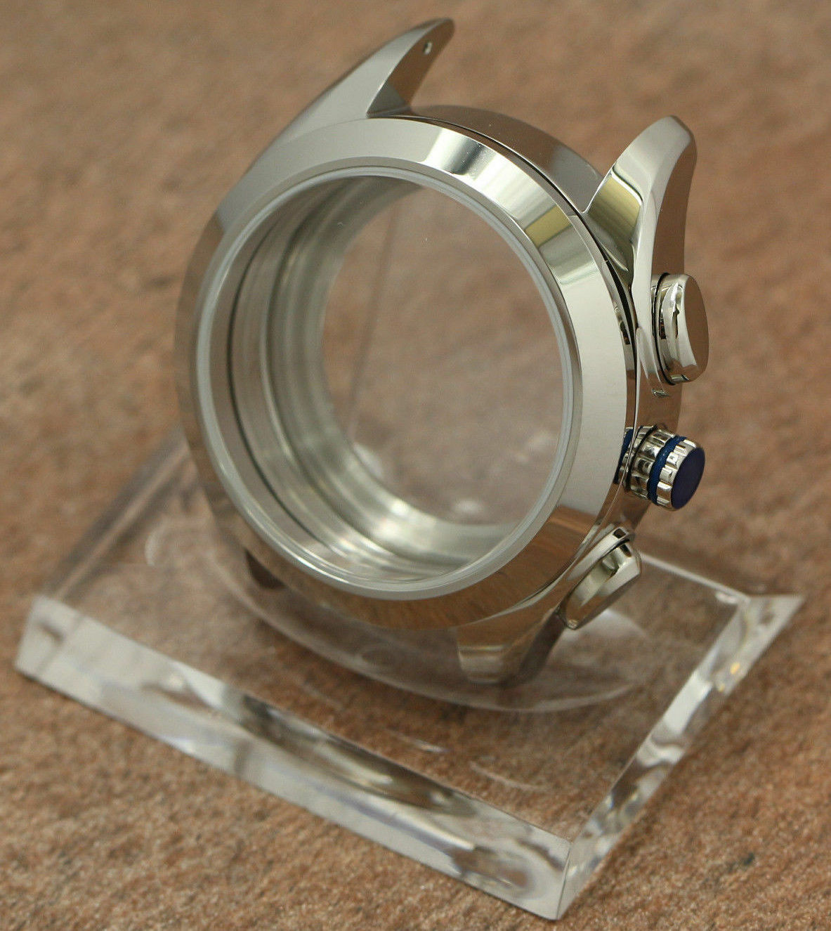 DIY SET for ETA Valjoux 7750 watch case + dial + hands sapphire 38mm 10ATM NEW