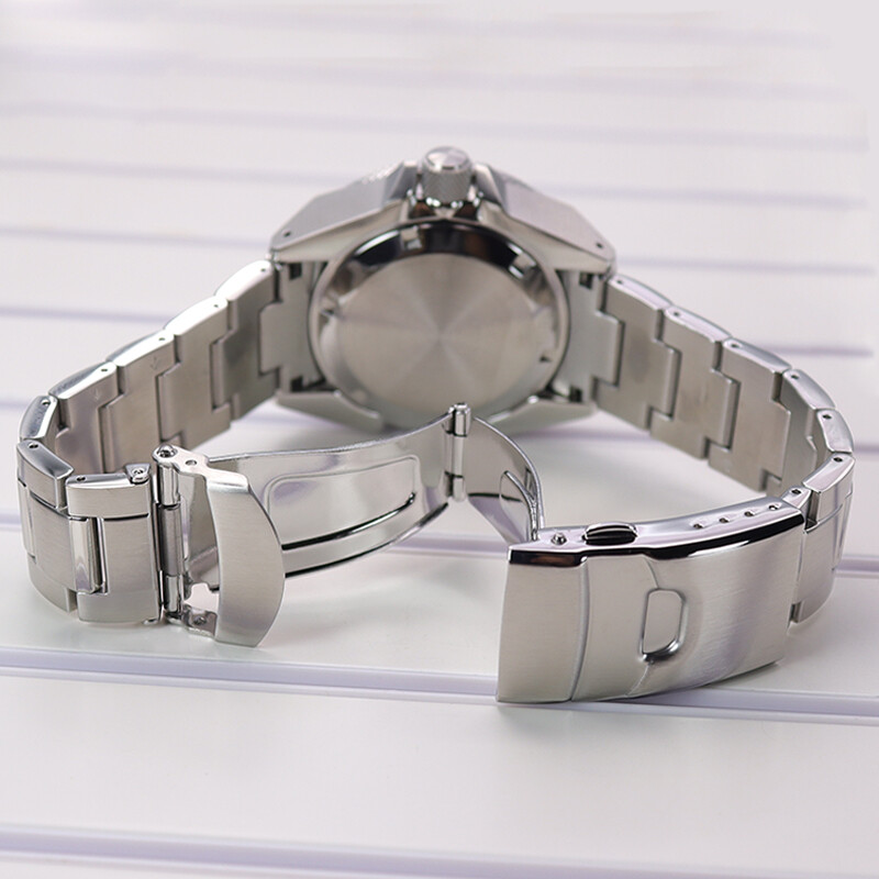 Seiko Samurai 43.8mm Watch Case+strap AR layer sapphire glass For nh35 movement