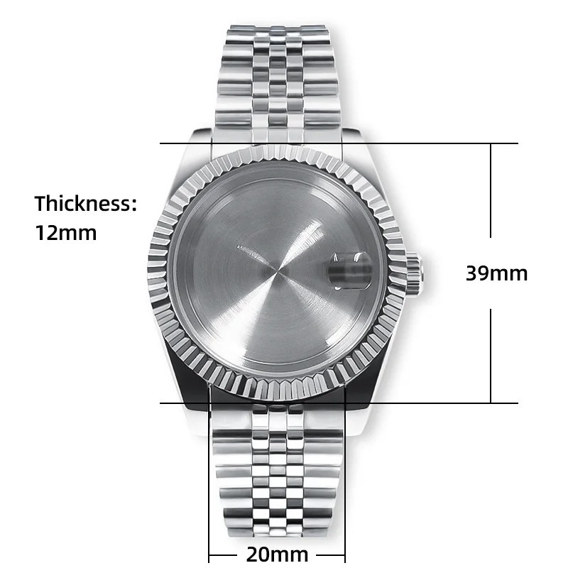 36mm/40mm Sapphire Glass for Men’s Watch Case Fits NH35/NH36/NH34 Waterproof