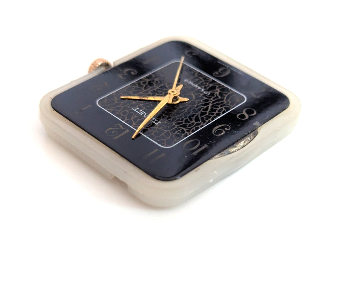 Genuine Poljot 2609.HA 17 Jewel Soviet Watch Movement Black Dial Manual Wind