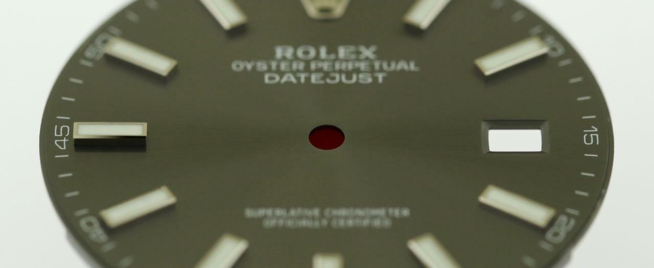 Original Men Rolex Datejust 41 126334 126300 Charcoal Index Dial Stainless #A4