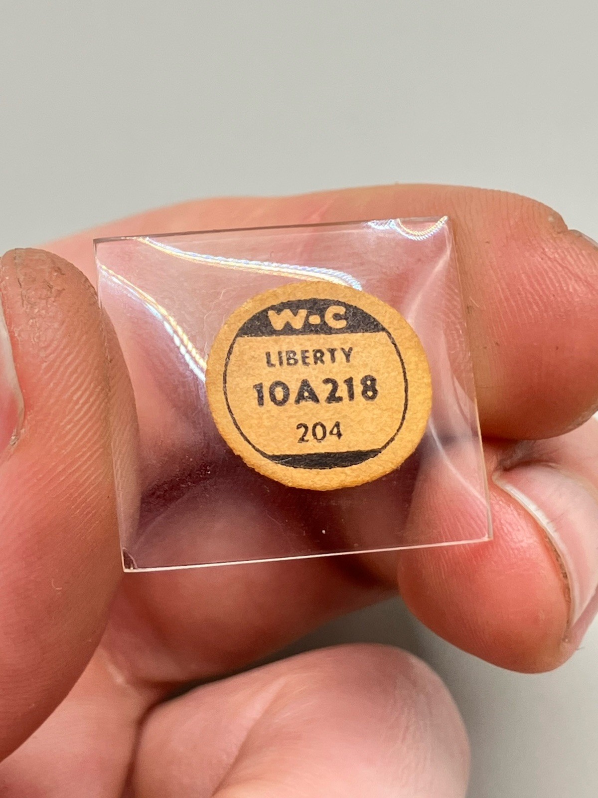 WC Watch Crystals Liberty 10A218 (x2) New Old Stock