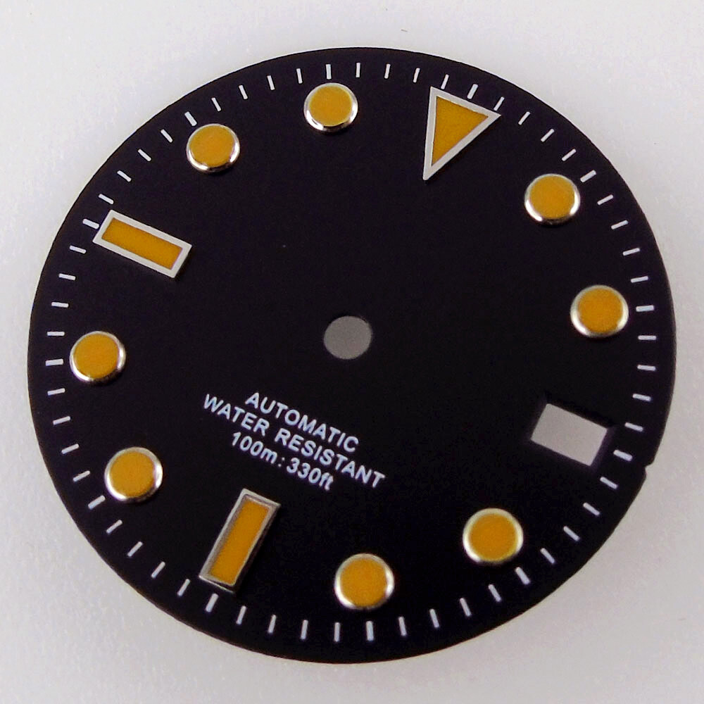 For NH35 Miyota 8215 DG2813 ETA 2824 2836 28.5mm Sterile Watch Dial Date Window