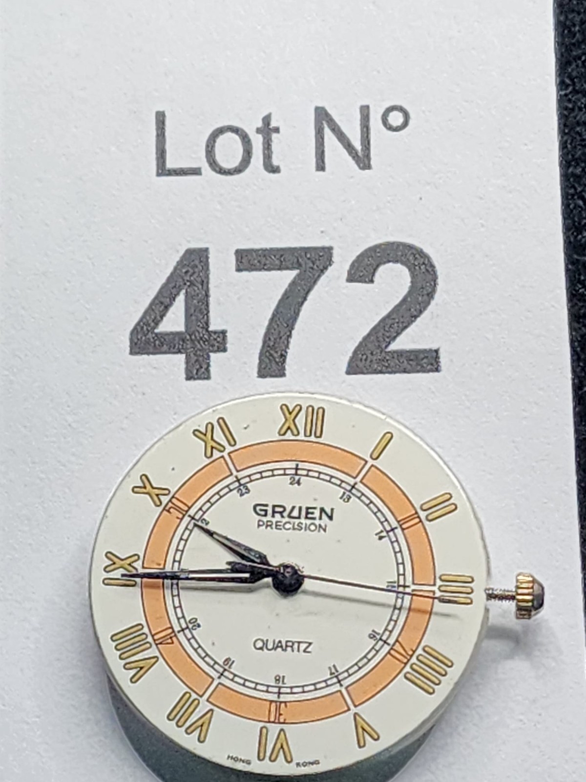 Gruen Precision Quartz Watch Movement FE 564.001 Hong Kong – Pre-Owned Parts Rep