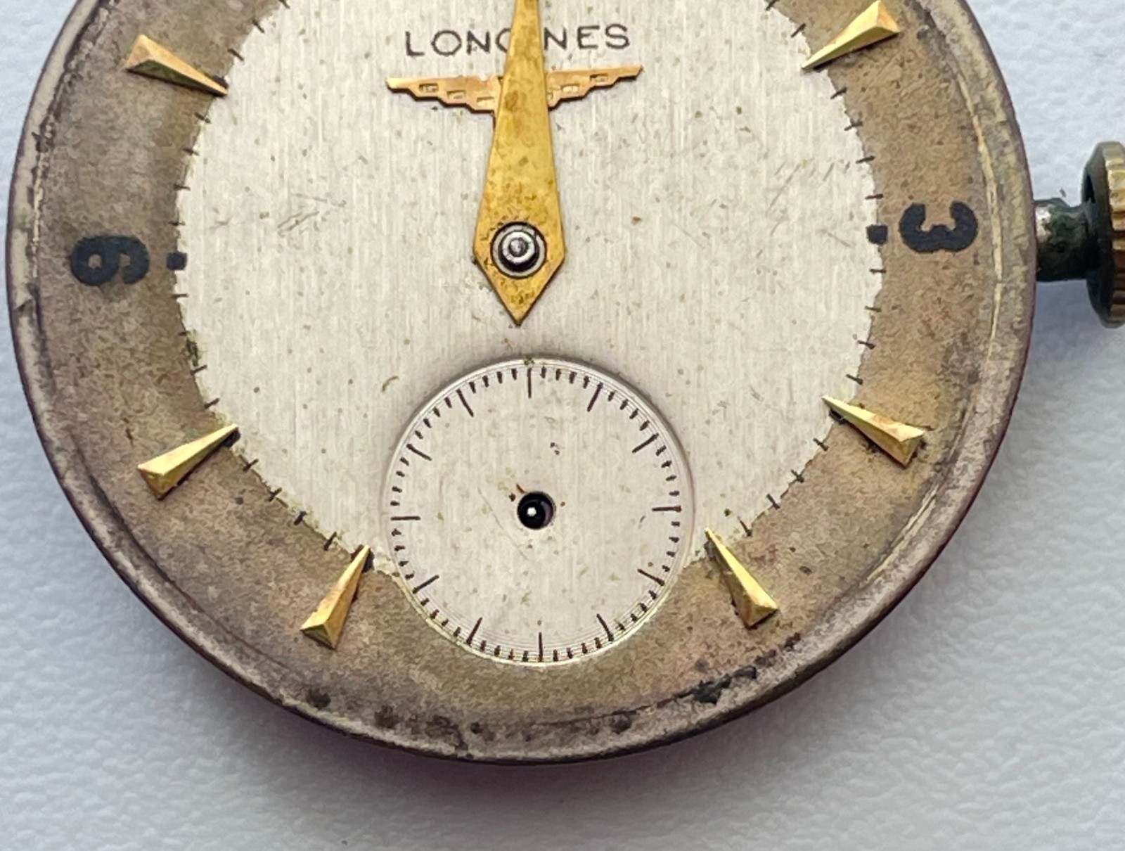 Vintage Longines Cal 23Z 17 Jewels Gold Watch Swiss Movement Parts or Repair