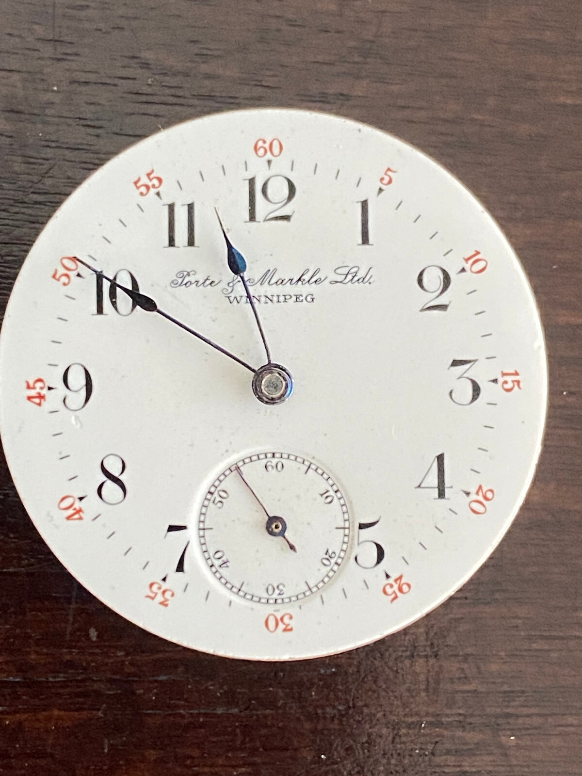VINTAGE 28.5MM SANDOZ POCKET WATCH MOVEMENT, NOT RUNNING, PRIVATE LABEL