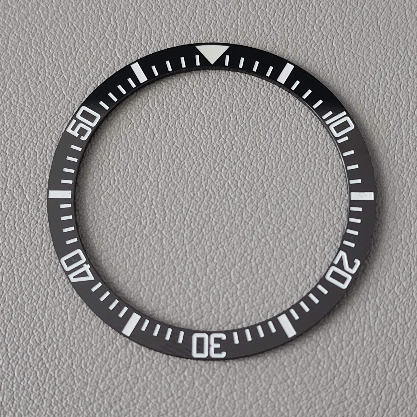 SEIKO Bezel Insert SKX007 / MIL SUB Black Ceramic Flat C3