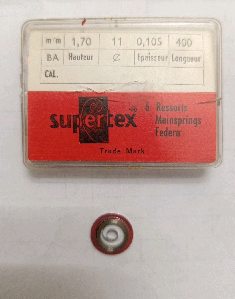 GENERIC Watch Mainspring mm 1.70×0.105 – 11- 400 (NEW) Supertex Charging Spring