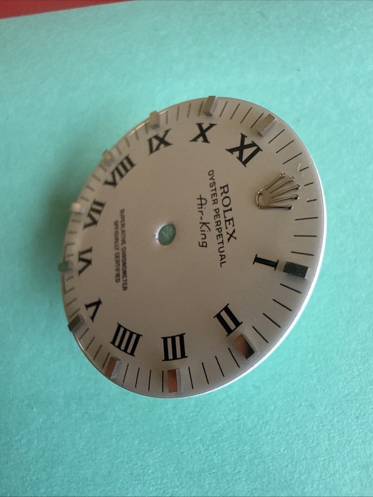 Genuine Rolex Ceramic Dial Silver Lum & Arabic Air-King 34mm 14000, 14200
