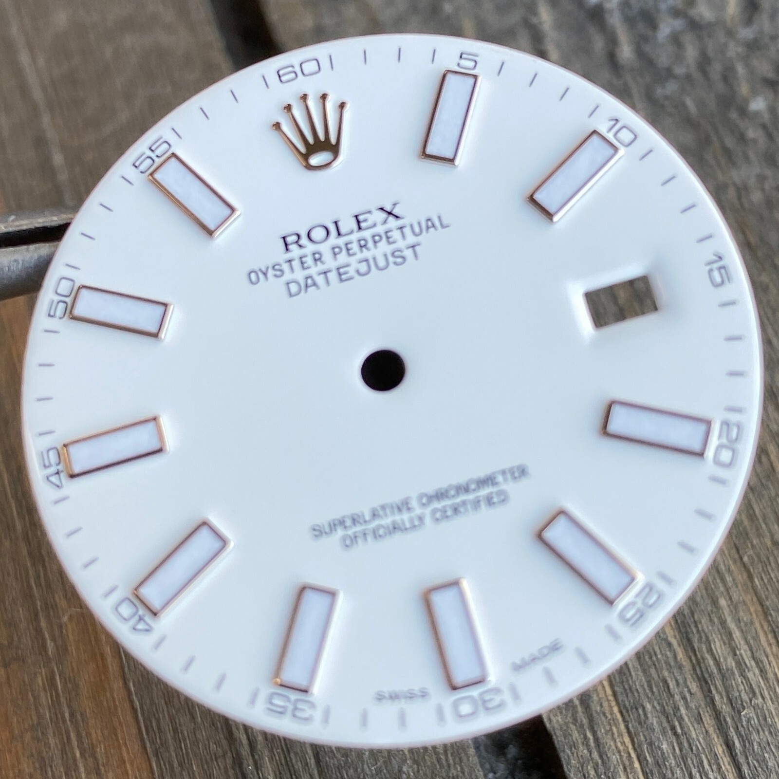 White Index Luminous Dial 41mm for Rolex Datejust II 41mm Steel 116334 116300
