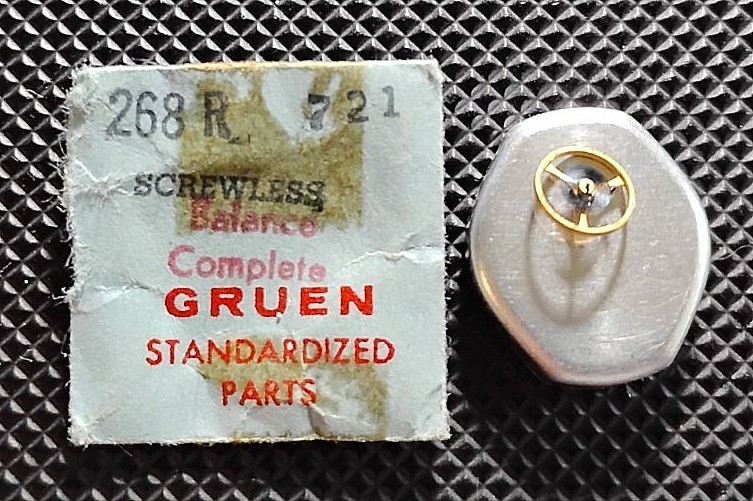 Gruen Caliber 248 248R 268 Balance Complete REG/SHOC watch part #721/1992