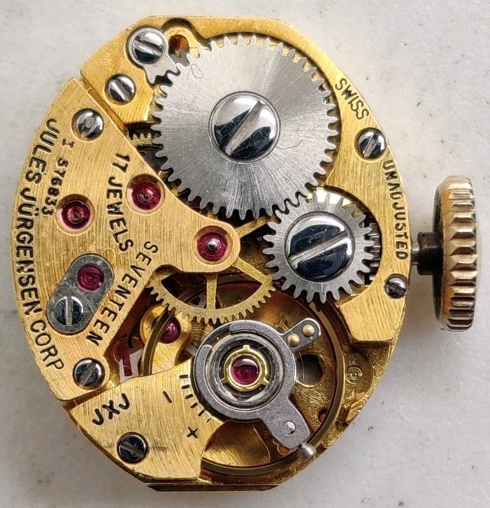 Rare Jules Jurgensen High Grade AS Cal. 1677 17 Jewel watch movement Running