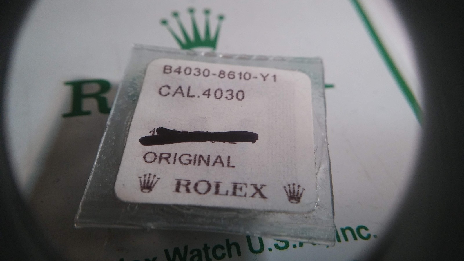 Original Rolex 4030 8610, Conveyor, NEW/SEALED for watch repair
