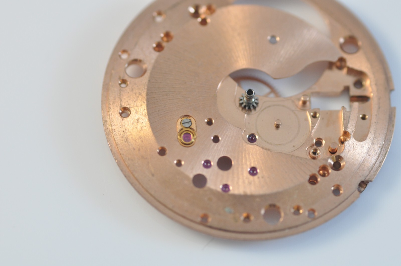 omega watch movement part 550-1000 mainplate & incabloc 550-1346 cal 551 550 552