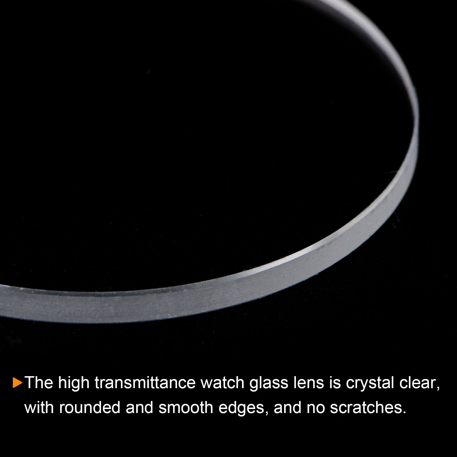 2pcs 29.5mmx2mm High Transmittance Watch Crystal Lens Glass Round Flat Mineral