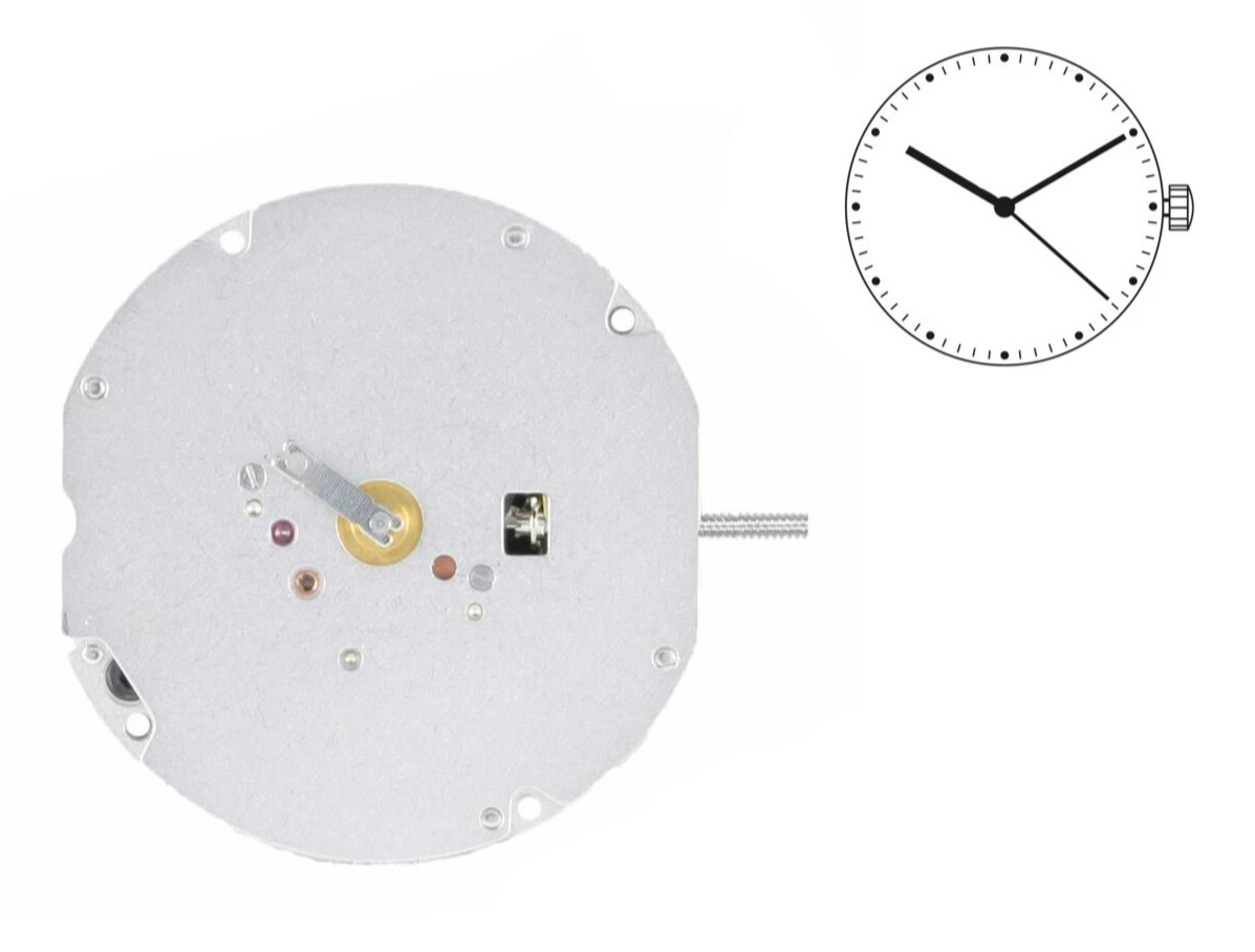 Harley Ronda 703, 3 Hands, Swiss Parts Quartz Watch Movement (Multiple Heights)