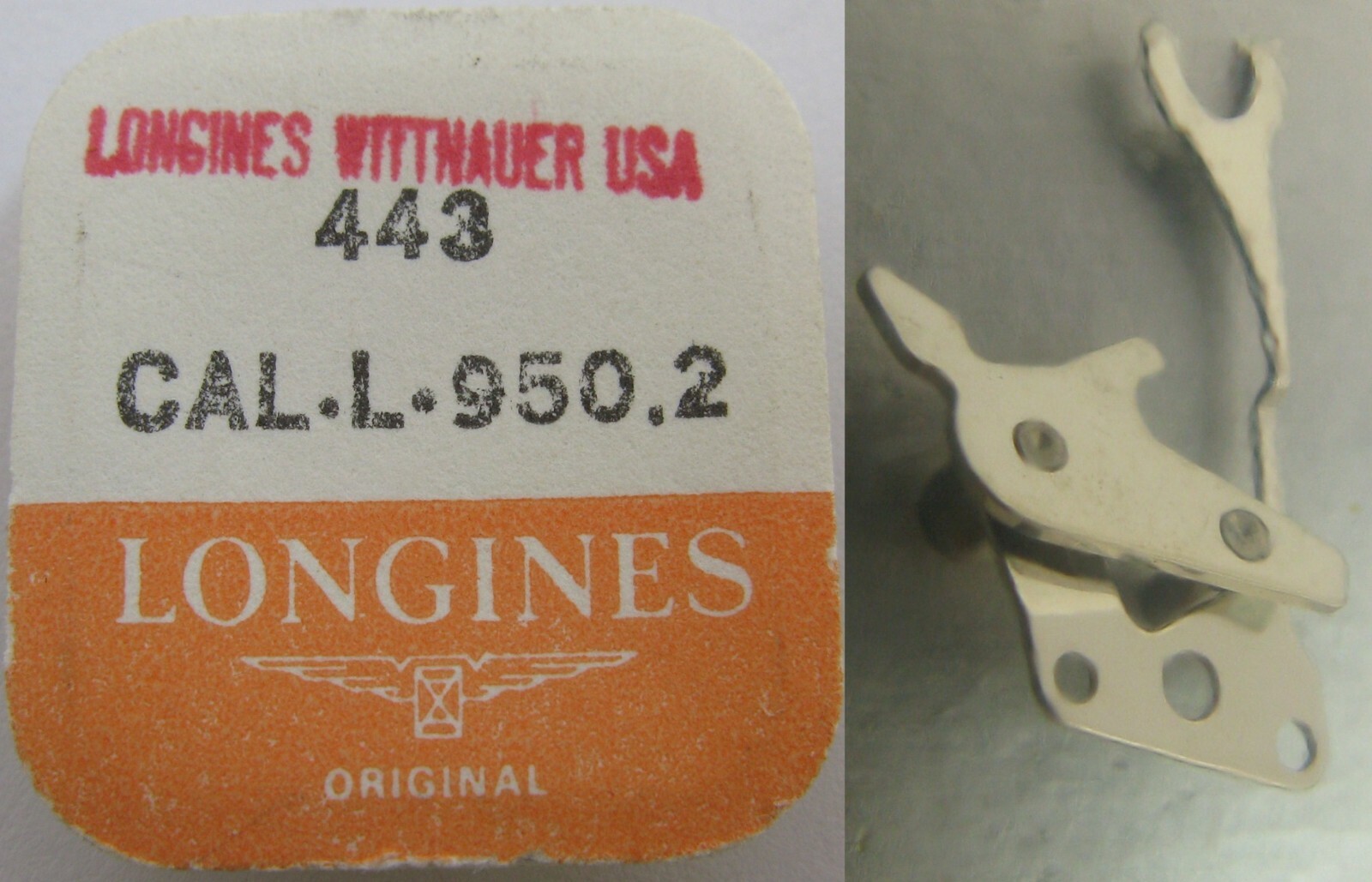 Longines L 950.2 setting lever watch movement part 443 / sealed
